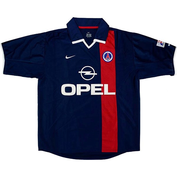 Tailandia Camiseta Paris Saint Germain Primera equipo Retro 2001 2002 Azul